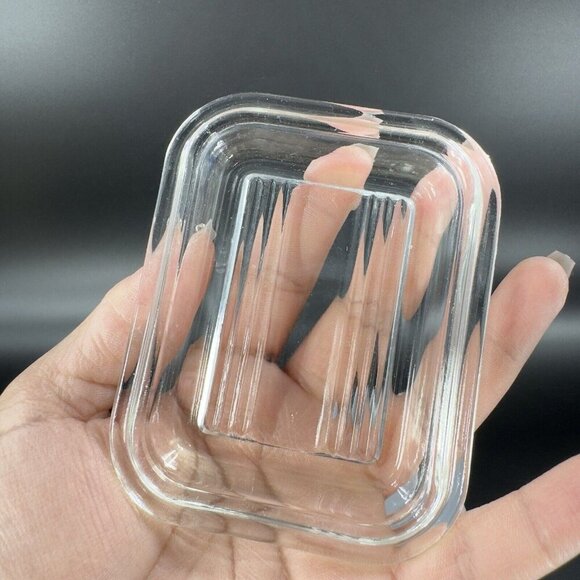 Vintage Pyrex Brown Small Fridgie Refrigerator Dish Clear Lid MCM B1 1.5 Cup 28 - Picture 9 of 12